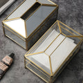 Gold Clear Tissue Box-Le Di Vita- | Le Di Vita