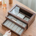 Aaliyah Vintage Wood Jewellery Box Large-Le Di Vita- | Le Di Vita
