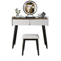 Tulip Dressing Table With LED Mirror And Stool-Le Di Vita- | Le Di Vita