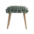 Thick Knot Dressing Table Stool-Le Di Vita-Green-Rectangle- | Le Di Vita