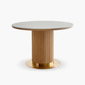 Bek Round Dining Table, White