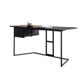 Theodoric Office Desk, Black-Le Di Vita- | Le Di Vita
