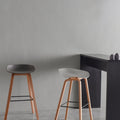 Vogue Walnut Bar Stool, White-Le Di Vita-White- | Le Di Vita
