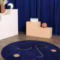 Blue Moon Round Rug-Le Di Vita- | Le Di Vita
