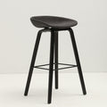 Vogue Walnut Bar Stool-Le Di Vita-Black-Black leg- | Le Di Vita