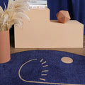 Blue Moon Round Rug-Le Di Vita- | Le Di Vita