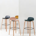 Lole Walnut Bar Stool-Le Di Vita- | Le Di Vita