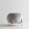 Pumpkin Footstool-Le Di Vita-Grey- | Le Di Vita