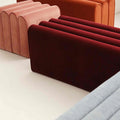 Erica Toast Ottoman, Velvet-Le Di Vita- | Le Di Vita