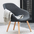 Cecilia Amos Armchair-Le Di Vita-Dark Grey-Linen- | Le Di Vita