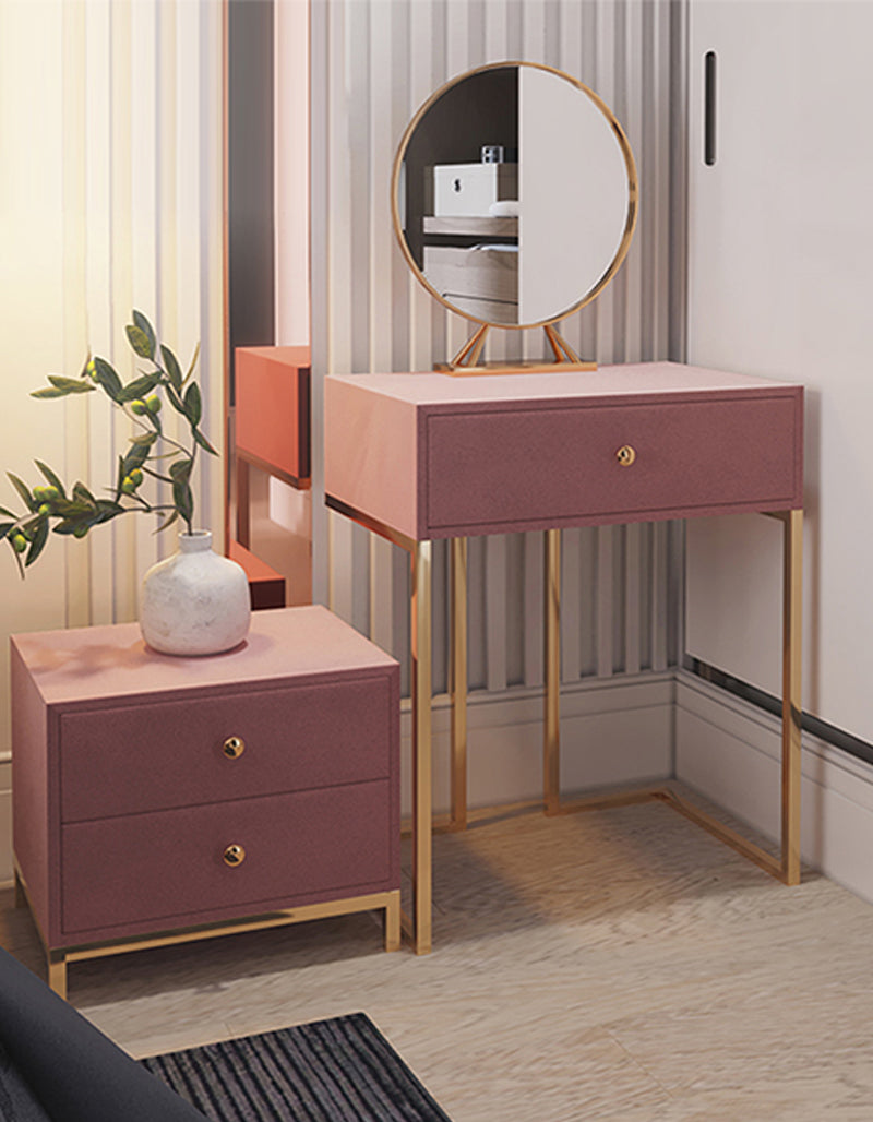 Amani Dressing Table Set with Mirror | Pink Dressing Table Le Di Vita Amani Dressing Table Set with Mirror | Pink Dressing Table Le Di Vita