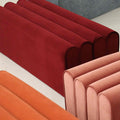 Erica Toast Ottoman, Velvet-Le Di Vita- | Le Di Vita