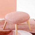 Blanche Velvet Dressing Table Stool-Le Di Vita-Pink- | Le Di Vita