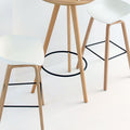 Vogue Walnut Bar Stool, White-Le Di Vita-White- | Le Di Vita
