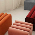 Erica Toast Ottoman, Velvet-Le Di Vita-Pink- | Le Di Vita