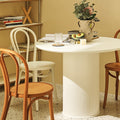 Hazel Round Dining Table, White-Le Di Vita- | Le Di Vita