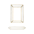 Gold & Glass Clear Jewellery Box, Glass Tray-Le Di Vita- | Le Di Vita
