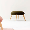 Blanche Velvet Dressing Table Stool-Le Di Vita-Dark Green- | Le Di Vita