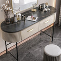 Elmore Dressing Table With Mirror-Le Di Vita- | Le Di Vita