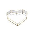 Gold & Glass Clear Jewellery Box, Glass Tray-Le Di Vita- | Le Di Vita