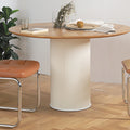Hazel Round Dining Table, White-Le Di Vita- | Le Di Vita