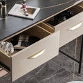 Elmore Dressing Table With Mirror-Le Di Vita- | Le Di Vita