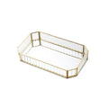Gold & Glass Clear Jewellery Box, Glass Tray-Le Di Vita- | Le Di Vita