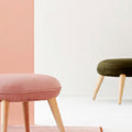 Blanche Velvet Dressing Table Stool-Le Di Vita- | Le Di Vita
