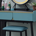 Tulip Dressing Table With LED Mirror And Stool-Le Di Vita- | Le Di Vita