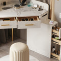 Raija Dressing Table, With USB Charger-Le Di Vita- | Le Di Vita