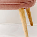 Blanche Velvet Dressing Table Stool-Le Di Vita- | Le Di Vita