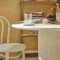 Hazel Round Dining Table, White-Le Di Vita- | Le Di Vita