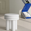 Gloria Dressing Table Stool-Le Di Vita-White- | Le Di Vita