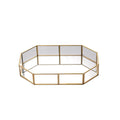 Gold & Glass Clear Jewellery Box, Glass Tray-Le Di Vita- | Le Di Vita