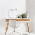 N21 Aviator Office Desk, Oak-Le Di Vita- | Le Di Vita