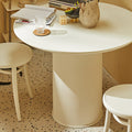 Hazel Round Dining Table, White-Le Di Vita- | Le Di Vita