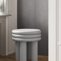 Gloria Dressing Table Stool-Le Di Vita-Light Grey- | Le Di Vita