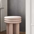 Gloria Dressing Table Stool-Le Di Vita-Pink- | Le Di Vita