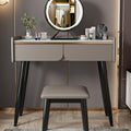 Tulip Dressing Table With LED Mirror And Stool-Le Di Vita- | Le Di Vita