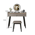 Tulip Dressing Table With LED Mirror And Stool-Le Di Vita- | Le Di Vita