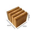 Erica Toast Ottoman, Linen-cotton-Le Di Vita- | Le Di Vita