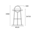 Haviland Bar Stool-Le Di Vita- | Le Di Vita