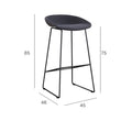 Vogue Low Back Bar Stool-Le Di Vita- | Le Di Vita