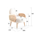 Juno Rattan Armchair-Le Di Vita-White- | Le Di Vita