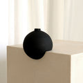 Decoration: Bubble Round Vase, Ceramics-Le Di Vita-Black- | Le Di Vita