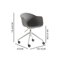 Togo Office Chair, Grey-Le Di Vita-Grey- | Le Di Vita