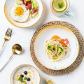 Modern FL15 Plates Set, Ceramic-Le Di Vita- | Le Di Vita