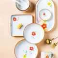 Modern FL15 Plates Set, Ceramic-Le Di Vita- | Le Di Vita