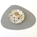 Elroy Table Mat, Leather-Le Di Vita-Grey- | Le Di Vita