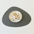 Elroy Table Mat, Leather-Le Di Vita-Dark Grey- | Le Di Vita